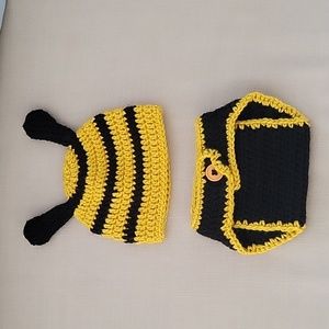 Newborn hat and diaper cover